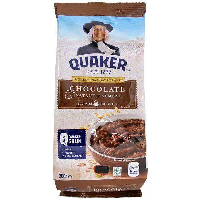 QUAKER Instant Oatmeal Chocolate 200g