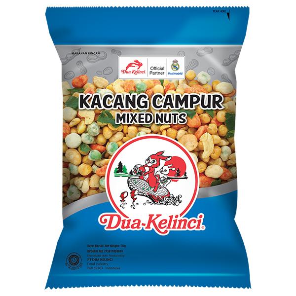 DUA-KELINCI Kacang Campur Mixed Nuts 75g