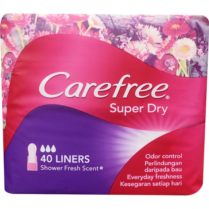 CAREFREE Pantyliners Super Dry 40\'s