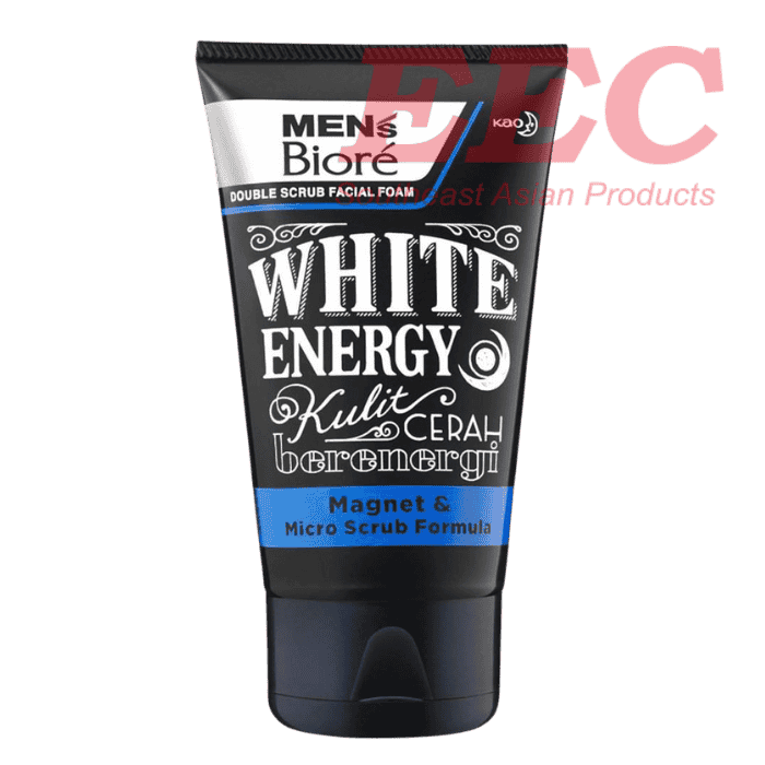 BIORE Men Double Scrub Facial Foam White Energy 100g
