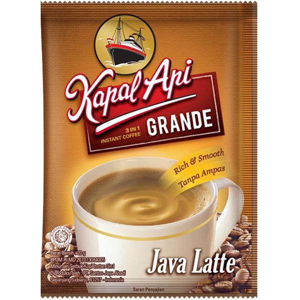 KAPAL API GRANDE 3in1 Coffee Java Latte (20gX20packs)