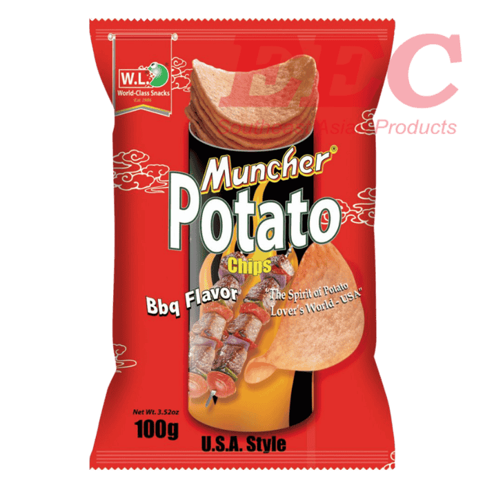 WL MUNCHER Potato Chips BBQ 100g