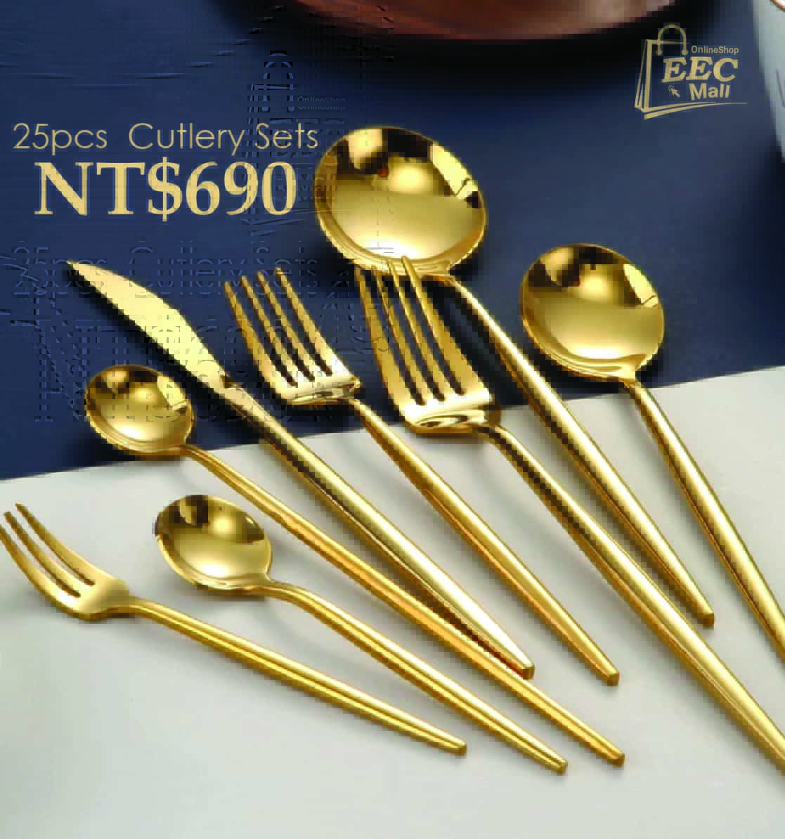 25 Pcs Cutlery Sets