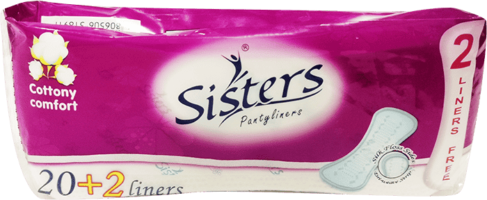 SISTERS Pantyliners Cottony Comfort 20\'s