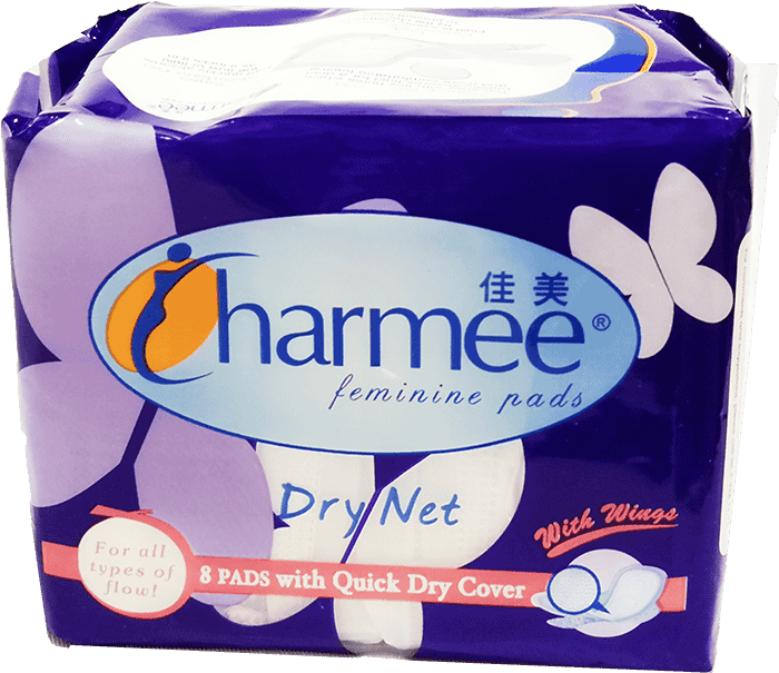 CHARMEE Feminine Pads Dry Net with Wings 8s