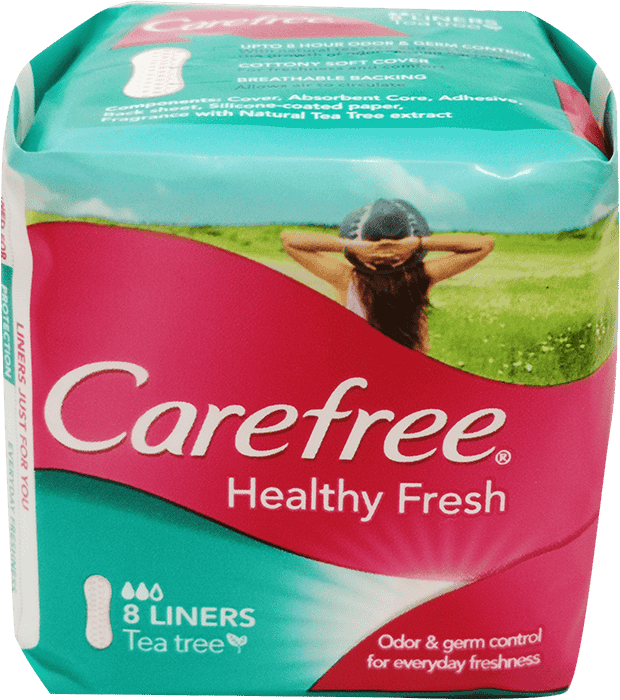 CAREFREE Pantyliners Healthy Fresh Tea Tree 8\'s