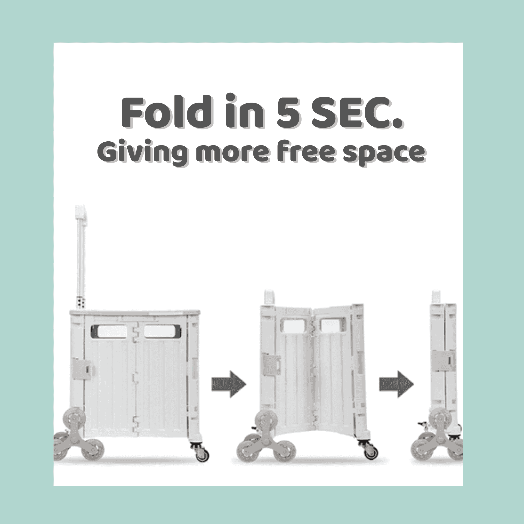 Multi Purpose Folding Storage Cart