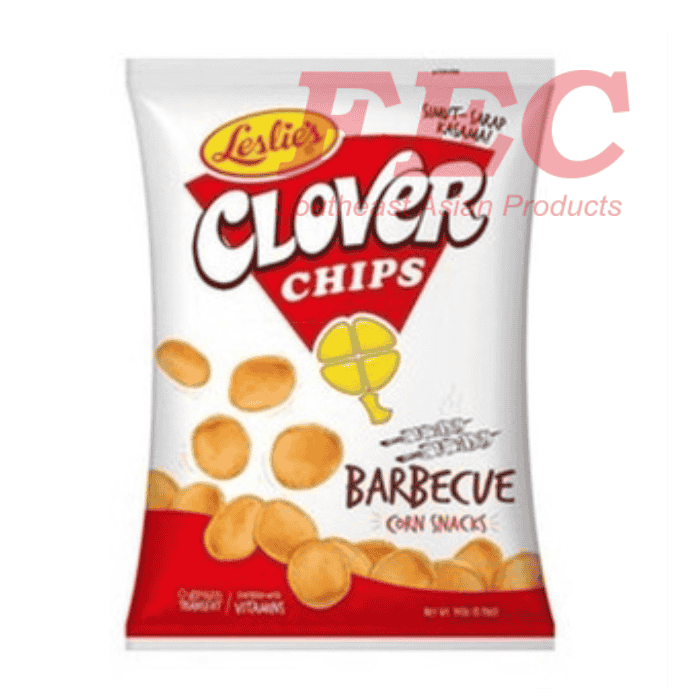 LESLIE\'S CLOVER CHIPS Corn Snack BBQ 85g