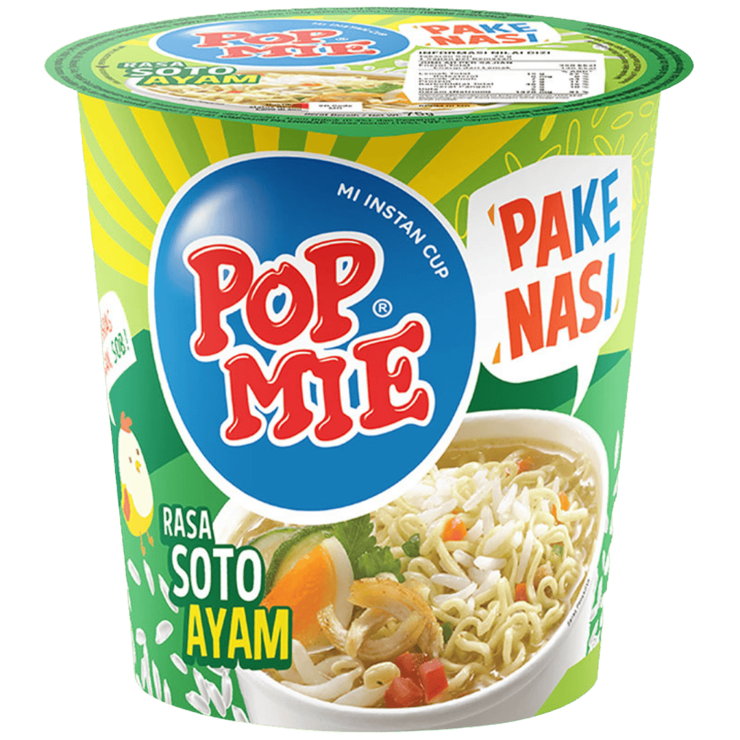 POPMIE Instant Cup Noodle Nasi Soto Ayam 75g