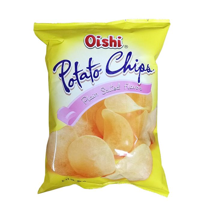 OISHI Potato Chips Plain Salted 60g