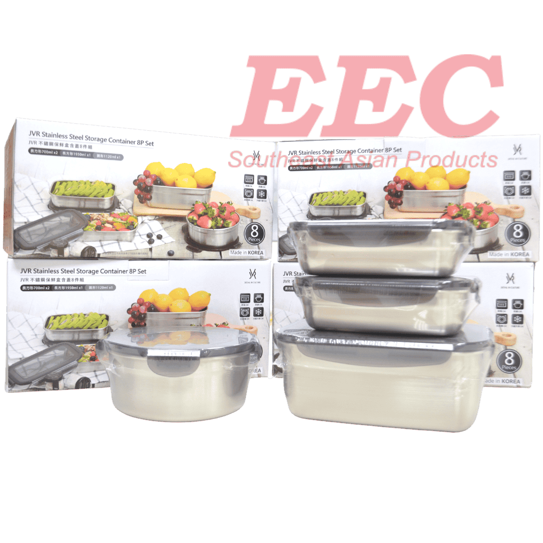 JVR Stainless Steel Food Cont Set