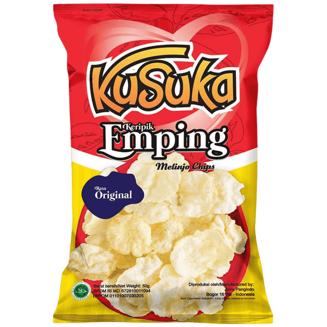KUSUKA Keripik Emping Melinjo Chips Original 50g
