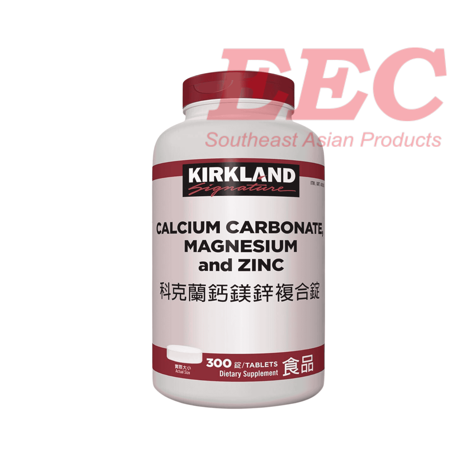KIRKLAND Calcium Carbonate Magnesium Zinc 300 Soft Gels