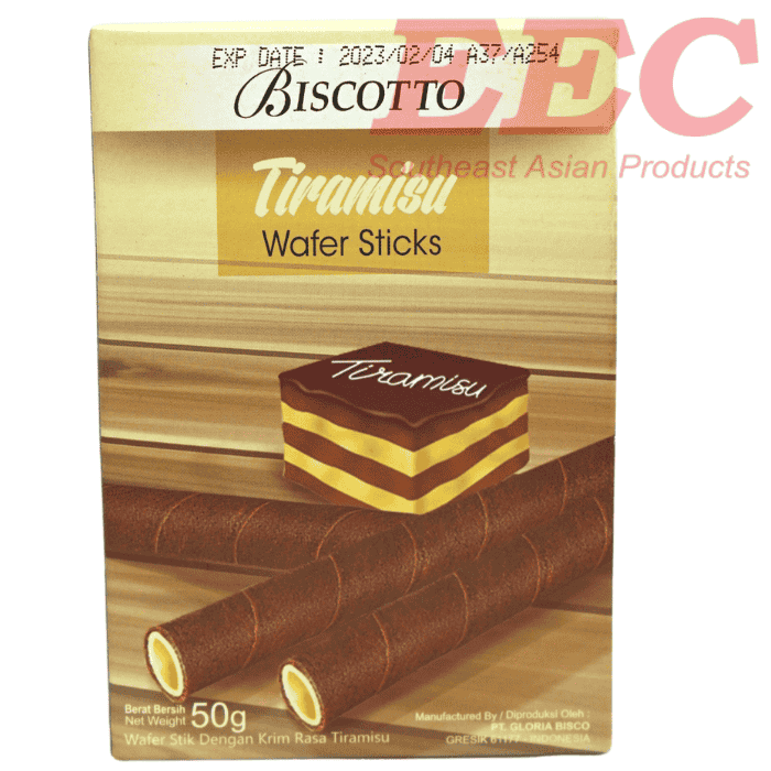 BISCOTTO Wafer Sticks Assortment 50g (Tiramisu)