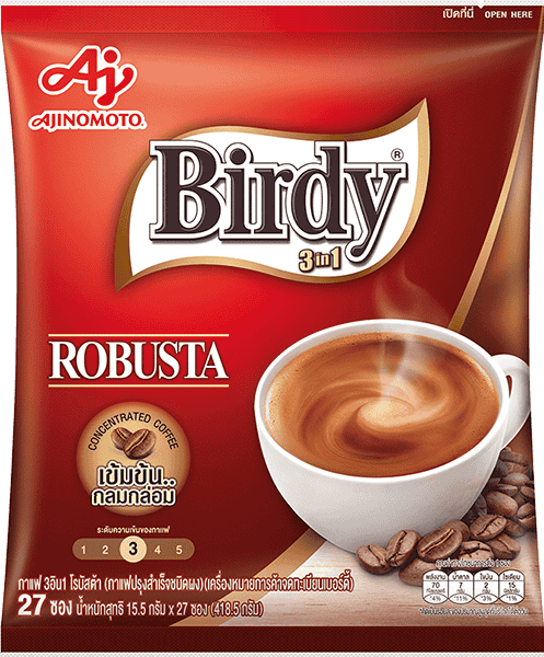 BIRDY 3in1 Coffee Robusta 16.5g*27