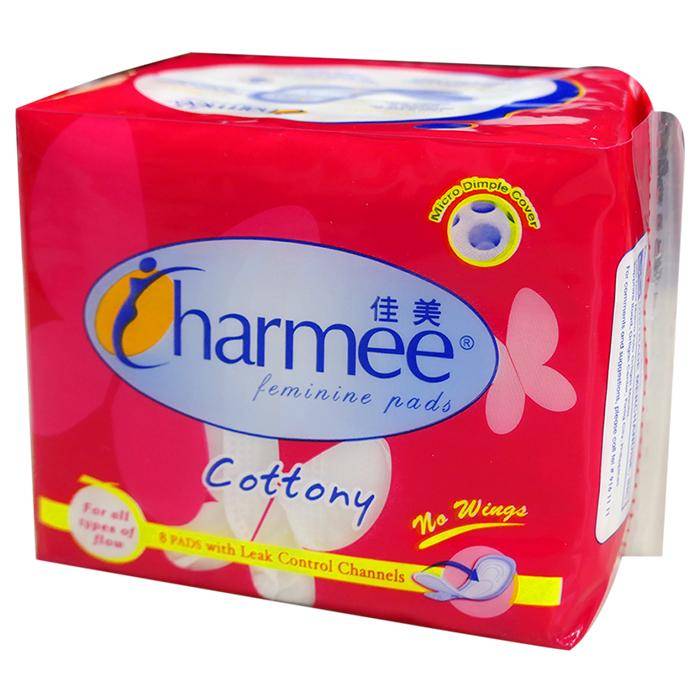 CHARMEE Feminine Pads Cottony Non Wings 8s